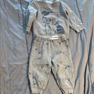 Gray Kids Sweatshirt and Joggers Set